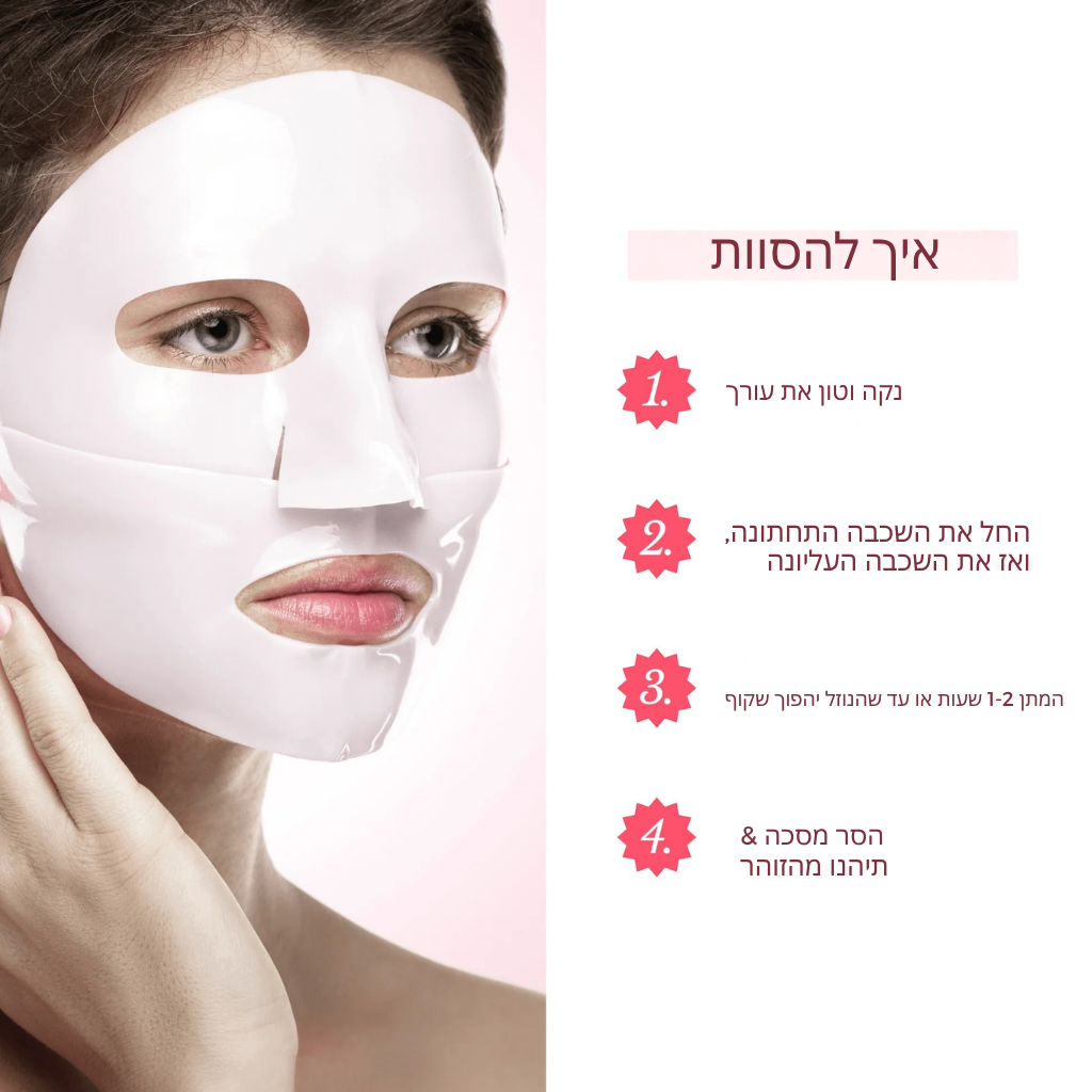 מסכת קולגן זוהרת יוקרתית (תוצאות ברמת ספא)