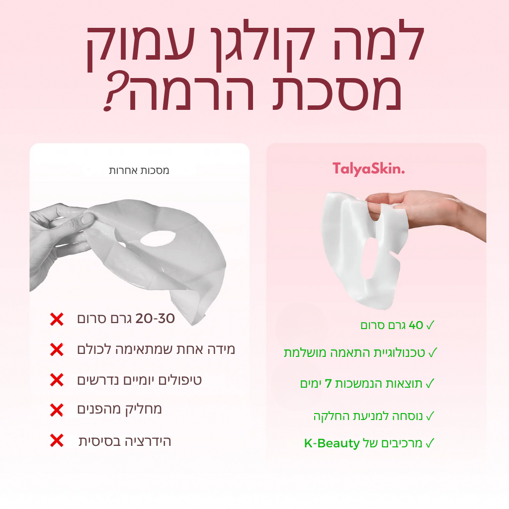מסכת קולגן זוהרת יוקרתית (תוצאות ברמת ספא)